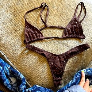 Skims diamond encrusted bikini